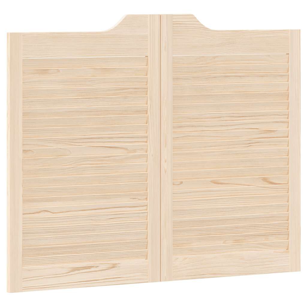 vidaXL Swing Doors Louvred Design 1-Pair 80x100 cm μασίφ ξύλο πεύκο