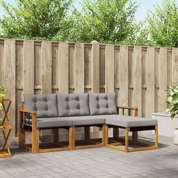 vidaXL &Sigma;&epsilon;&iota;&rho;ά &Kappa;&alpha;&nu;&alpha;&pi;έ &Epsilon;&xi;&omega;&tau;&epsilon;&rho;&iota;&kappa;&omicron;ύ 4 pcs &Phi;&upsilon;&sigma;&iota;&kappa;ό &kappa;&alpha;&iota; &Alpha;&nu;&omicron;&iota;&chi;&tau;ό &Gamma;&kappa;&rho;&iota;