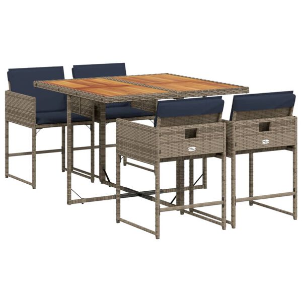 vidaXL &Sigma;&epsilon;&tau; &Tau;&rho;&alpha;&pi;&epsilon;&zeta;&alpha;&rho;ί&alpha;&sigmaf; &Kappa;ή&pi;&omicron;&upsilon; 5 &tau;&epsilon;&mu;. &Gamma;&kappa;&rho;&iota; &Sigma;&upsilon;&nu;&theta;. &Rho;&alpha;&tau;ά&nu; &mu;&epsilon; &Mu;&alpha;&xi;&iota;&lambda;ά&rho;&iota;&alpha;