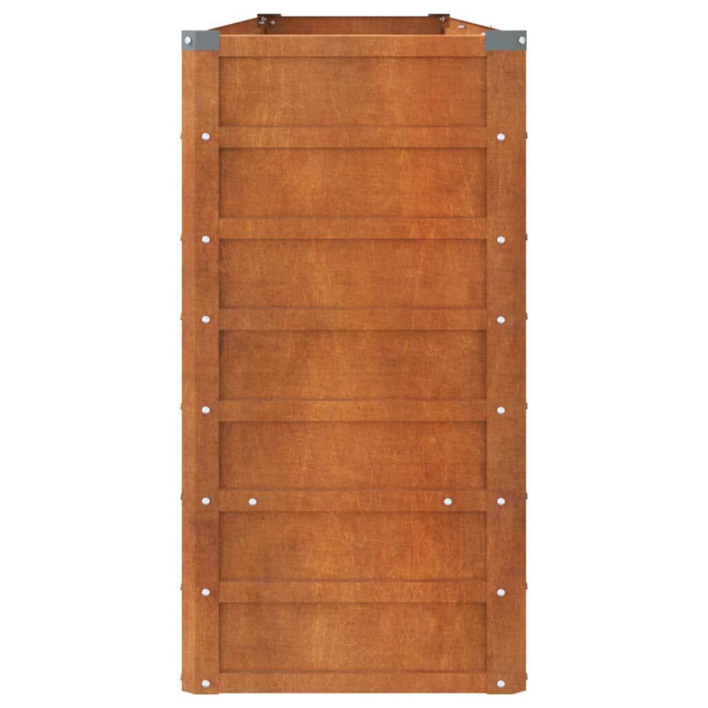vidaXL Ζαρντινιέρα Σκουριασμένο 320x40x77 εκ. Ατσάλι Σκληρυθέν Αέρα