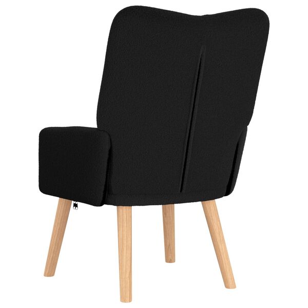 vidaXL Χαλαρωτική Πολυθρόνα Μαύρο 63 x 67 x 94 εκ. ύφασμα