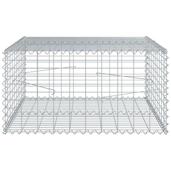 vidaXL Συρματοκιβώτιο με Κάλυμμα 100x100x50εκ. από Γαλβανισμένο Χάλυβα
