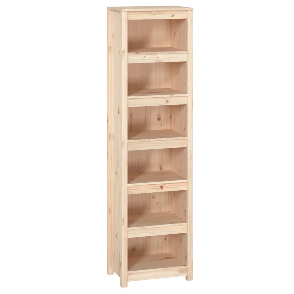 vidaXL Βιβλιοθήκη 50x35x183 εκ. από Μασίφ Ξύλο Πεύκου