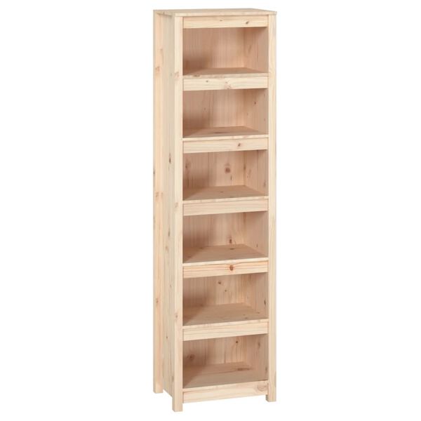 vidaXL Βιβλιοθήκη 50x35x183 εκ. από Μασίφ Ξύλο Πεύκου