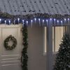 vidaXL Φωτάκια Σταλακτίτες Χριστ. 200LED Ψυχρό Λευκό 20μ. Ακρυλικό PVC