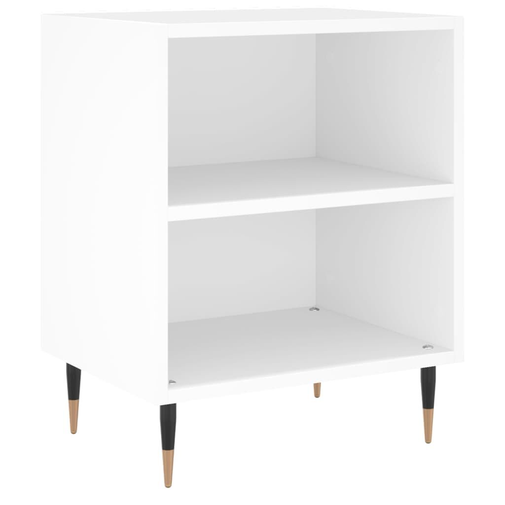 vidaXL Κομοδίνα 2 τεμ. Λευκά 40 x 30 x 50 εκ. από Επεξεργασμένο Ξύλο