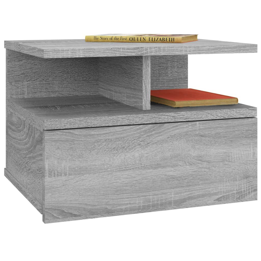 vidaXL Κομοδίνο Κρεμαστό Γκρι Sonoma 40x31x27 εκ. Επεξεργασμένο Ξύλο