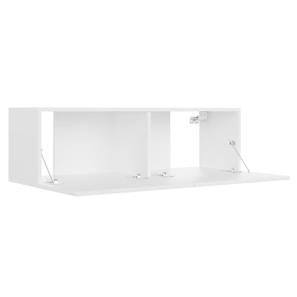 vidaXL Έπιπλο Τηλεόρασης Λευκό 100 x 30 x 30 εκ. από Επεξ. Ξύλο