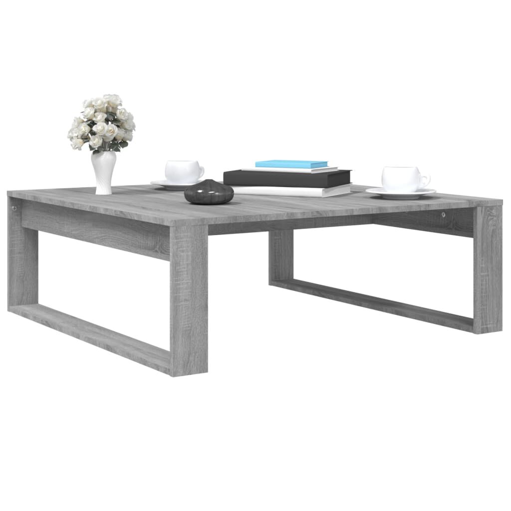 vidaXL Τραπεζάκι Σαλονιού Γκρι Sonoma 100x100x35εκ. Επεξεργασμένο Ξύλο
