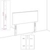 vidaXL Κεφαλάρι Επιτοίχιο με κεφαλάρι Μαύρο 80 cm Βελούδο