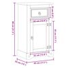 vidaXL Ντουλάπι Μπάνιου Corona 45x33x80 εκ. από Μασίφ Ξύλο Πεύκου