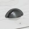 vidaXL Τραπέζι Κονσόλα BODO Λευκό 91x35x74 εκ. Μασίφ Ξύλο Πεύκου