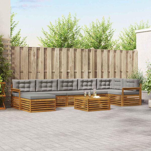 vidaXL &Sigma;&epsilon;&iota;&rho;ά &Kappa;&alpha;&nu;&alpha;&pi;έ &Epsilon;&xi;&omega;&tau;&epsilon;&rho;&iota;&kappa;&omicron;ύ 8 pcs &Phi;&upsilon;&sigma;&iota;&kappa;ό &kappa;&alpha;&iota; &Alpha;&nu;&omicron;&iota;&chi;&tau;ό &Gamma;&kappa;&rho;&iota;