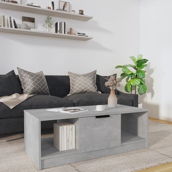 vidaXL Τραπεζάκι Σαλονιού Γκρι Σκυρ. 102x50x36 εκ. Επεξεργ. Ξύλο