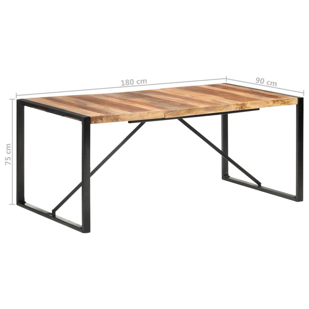 vidaXL Τραπεζαρία 180 x 90 x 75 εκ. από Μασίφ Ξύλο