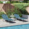 vidaXL Πτυσσόμενη ξαπλώστρα 2 pcs Πράσινο 56 x 189 x 87 εκ. ύφασμα
