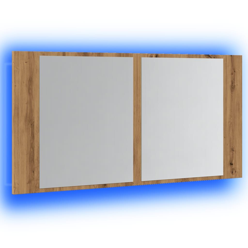 vidaXL Καθρέφτης Ντουλάπι Αρτισιανή Δρυς 90x12x45 εκ. Επεξ. Ξύλο