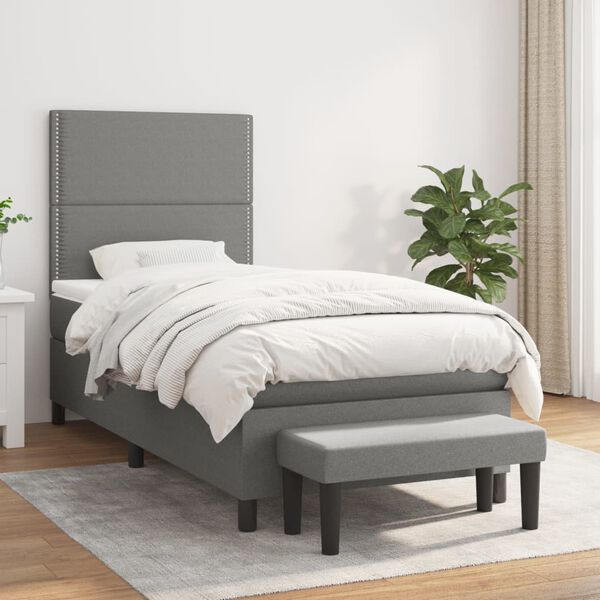 vidaXL &Kappa;&rho;&epsilon;&beta;ά&tau;&iota; Boxspring &mu;&epsilon; &Sigma;&tau;&rho;ώ&mu;&alpha; &Sigma;&kappa;&omicron;ύ&rho;&omicron; &Gamma;&kappa;&rho;&iota; 80x200 &epsilon;&kappa;. &Upsilon;&phi;&alpha;&sigma;&mu;ά&tau;&iota;&nu;&omicron;