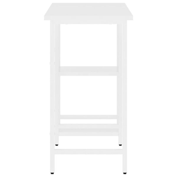 vidaXL Γραφείο Υπολογιστή Λευκό 80 x 40 x 72 εκ. από MDF και Μέταλλο