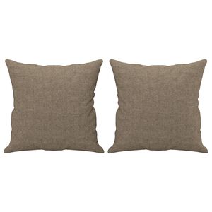 vidaXL Μαξιλάρια Διακοσμητικά 2 τεμ. Taupe 40 x 40 εκ. Υφασμάτινα
