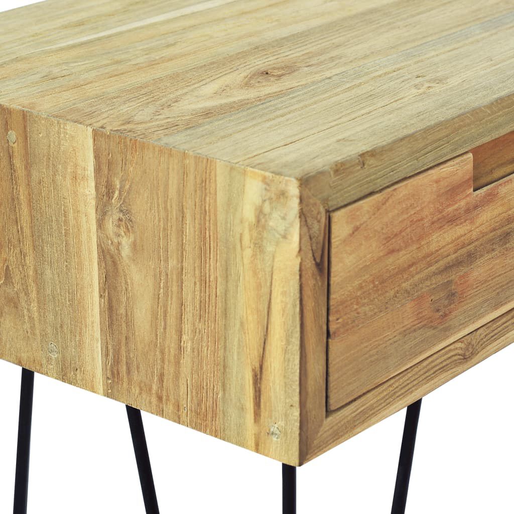vidaXL Τραπέζι Κονσόλα 120 x 35 x 76 εκ. από Μασίφ Ξύλο Teak