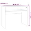 vidaXL Γραφείο Χρώμα Sonoma Δρυς 90 x 50 x 74 εκ. από Επεξ. Ξύλο