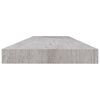 vidaXL Ράφια Τοίχου 4 τεμ. Γκρι Σκυροδέματος 120x23,5x3,8 εκ. MDF