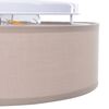 vidaXL Λάμπα Οροφής Taupe 30 x 13.5 εκ. ύφασμα