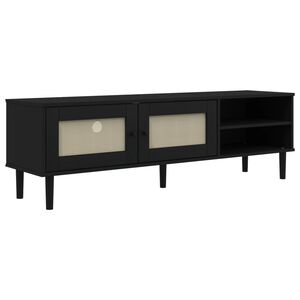 vidaXL Έ&pi;&iota;&pi;&lambda;&omicron; &Tau;&eta;&lambda;&epsilon;ό&rho;&alpha;&sigma;&eta;&sigmaf; SENJA &Mu;&alpha;ύ&rho;&omicron; / &Rho;&alpha;&tau;ά&nu; 158x40x49 &epsilon;&kappa;. &Mu;&alpha;&sigma;ί&phi; &Pi;&epsilon;ύ&kappa;&omicron;
