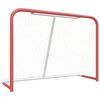 vidaXL Τέρμα Χόκεϊ με Δίχτυ Κόκκινο/Λευκό 153x60x118εκ Ατσάλι/Πολυεστ.