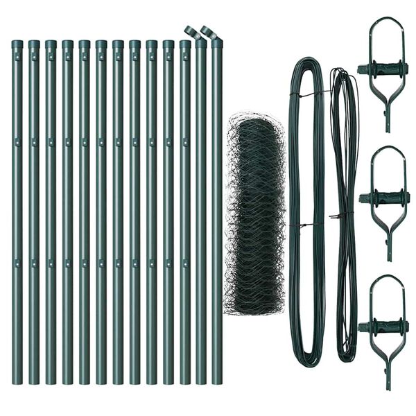 vidaXL Στύλος Περιφράξεων Πράσινο 25 x 0,4 m (36 mm πλέγμα)