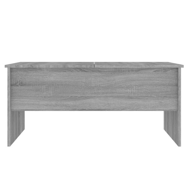 vidaXL Τραπεζάκι Σαλονιού ΓκριSonoma102x50,5x46,5εκ.Επεξεργασμένο Ξύλο