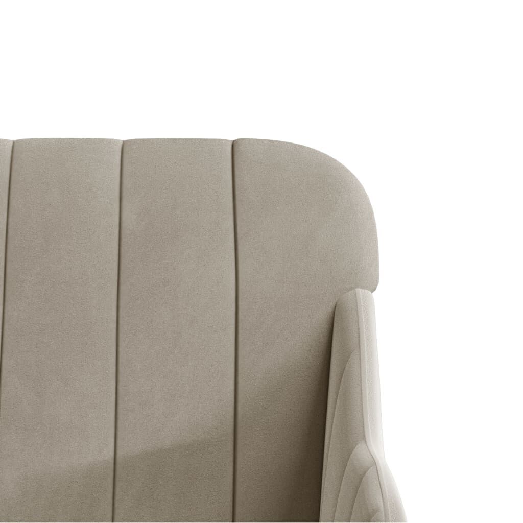 vidaXL Πολυθρόνα Ανοιχτό Γκρι 63 x 76 x 80 εκ. Βελούδινη
