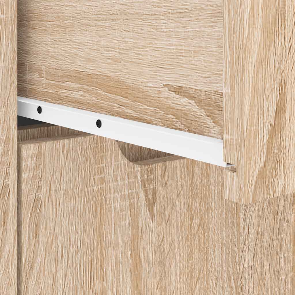 vidaXL κομοδίνο VISNES Sonoma Δρυς 45x40x50 cm Επεξεργασμένο ξύλο