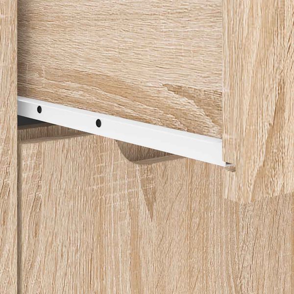 vidaXL κομοδίνο VISNES Sonoma Δρυς 45x40x50 cm Επεξεργασμένο ξύλο