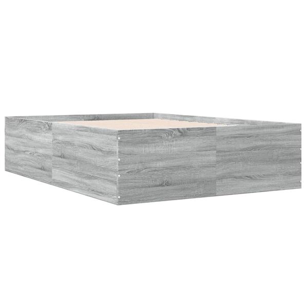vidaXL Πλαίσιο Κρεβατιού Γκρι Sonoma 120x200 εκ. Επεξεργασμένο Ξύλο