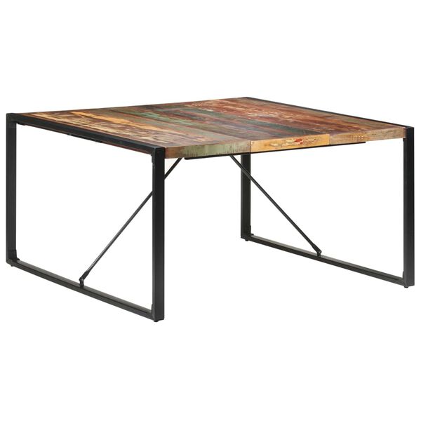 vidaXL Τραπεζαρία 140 x 140 x 75 εκ. από Μασίφ Ανακυκλωμένο Ξύλο
