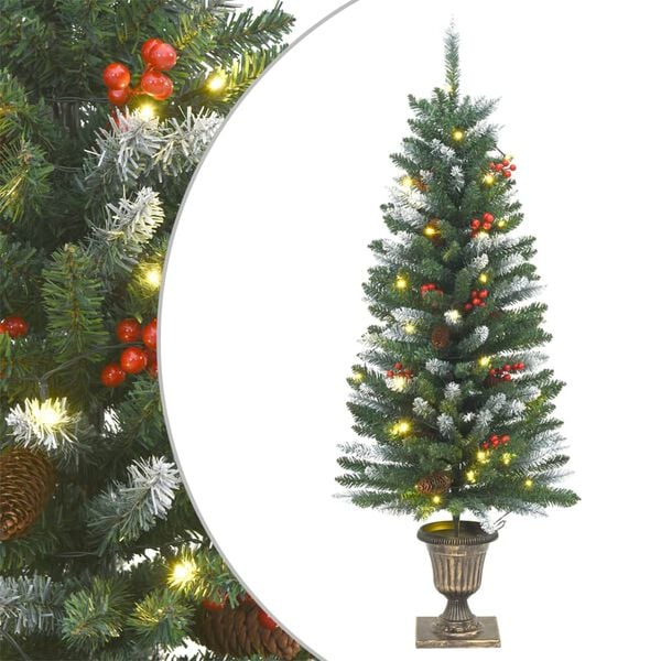 vidaXL Χριστουγεννιάτικο Σετ Διακόσμησης Πόρτας 4 Τεμαχίων από PVC