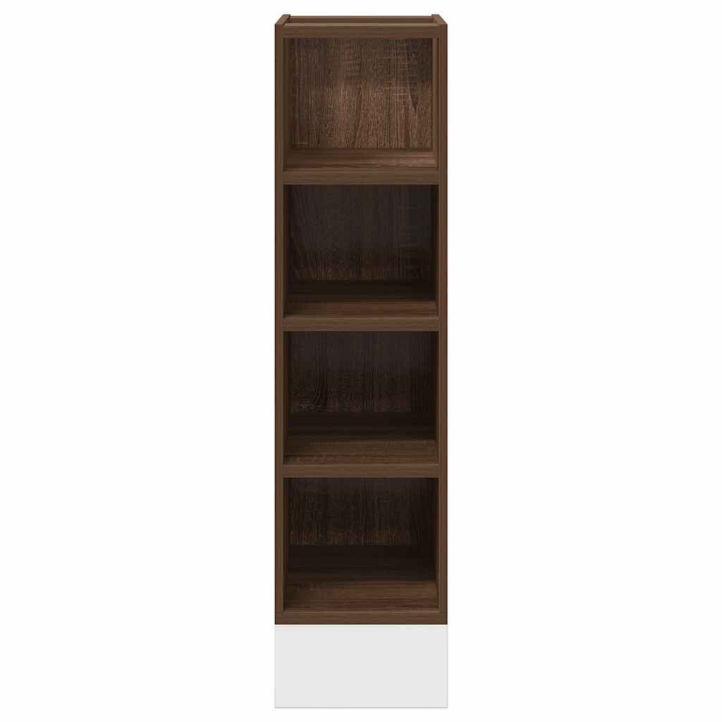 vidaXL Ντουλάπι Δαπέδου Riga Καφέ Δρυς 20x44,5x81,5 εκ. Μοριοσανίδα