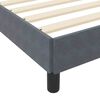 vidaXL Κρεβάτι box spring με στρώμα Σκούρο Γκρι 160 x 200 cm Βελούδο