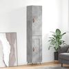vidaXL Ντουλάπι Γκρι Σκυροδέματος 34,5x34x180 εκ. Επεξεργασμένο Ξύλο