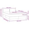 vidaXL Box Spring &kappa;&rho;&epsilon;&beta;ά&tau;&iota; &mu;&epsilon; &sigma;&tau;&rho;ώ&mu;&alpha; &rho;&omicron;&zeta; 160x220 cm &Beta;&epsilon;&lambda;&omicron;ύ&delta;&iota;&nu;&omicron;