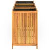 vidaXL Ζαρντινιέρα Κήπου με Επένδυση 150x50x75 εκ. Μασίφ Ξύλο Ακακίας