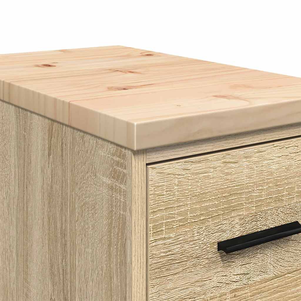 vidaXL ντουλάπι αποθήκευσης γκαράζ 30x51x85 εκ μασίφ ξύλο πεύκο