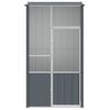 vidaXL Κλουβί Πουλιών Ανθρακί 115x78x200 εκ. από Γαλβανισμένο Χάλυβα