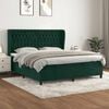 vidaXL &Kappa;&rho;&epsilon;&beta;ά&tau;&iota; Boxspring &mu;&epsilon; &Sigma;&tau;&rho;ώ&mu;&alpha; &Sigma;&kappa;&omicron;ύ&rho;&omicron; &Pi;&rho;ά&sigma;&iota;&nu;&omicron; 160x200&epsilon;&kappa;. &Beta;&epsilon;&lambda;&omicron;ύ&delta;&iota;&nu;&omicron;