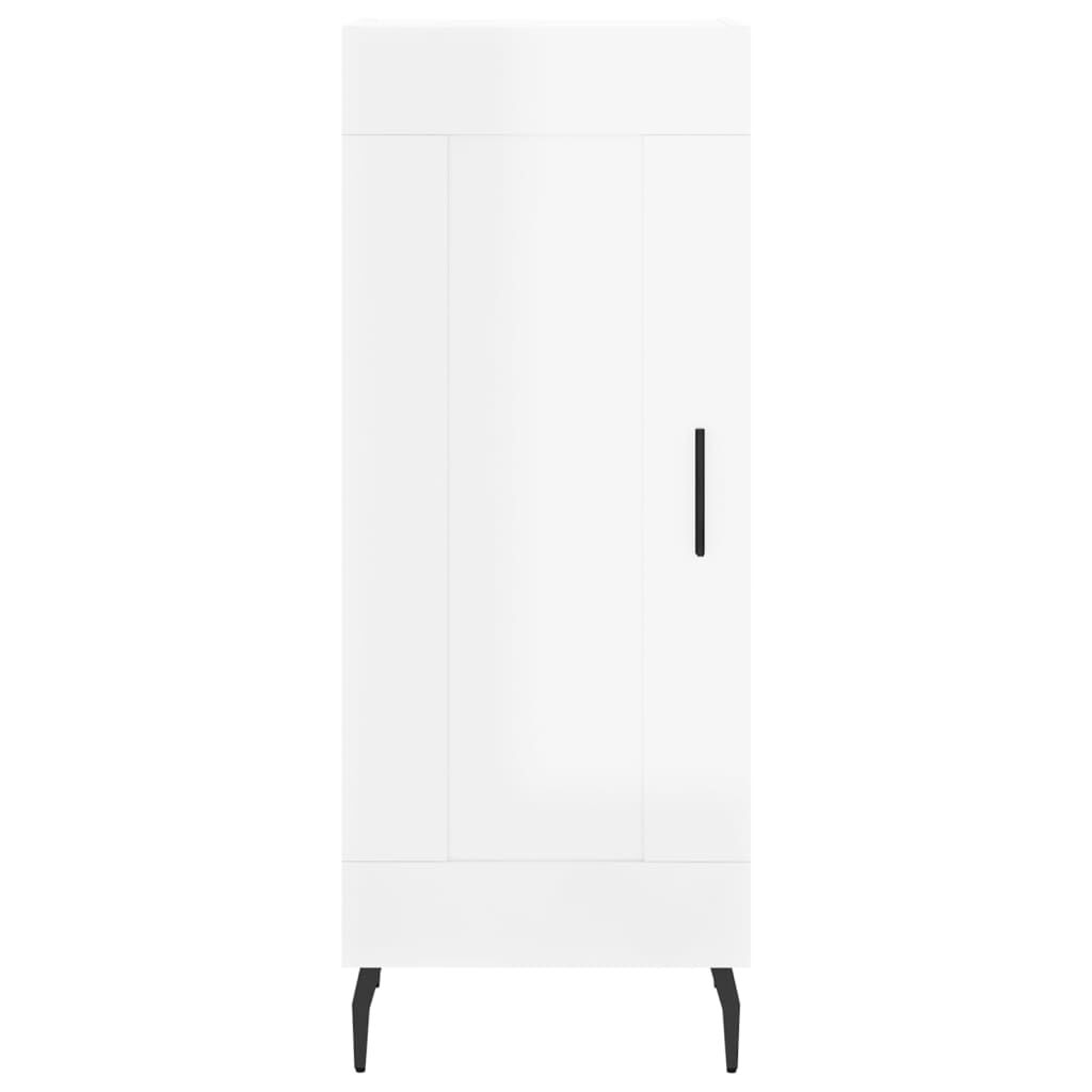 vidaXL Ντουλάπι Γυαλιστερό Λευκό 34,5x34x90 εκ. Επεξεργασμένο Ξύλο
