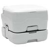 vidaXL Τουαλέτα Κάμπινγκ 2 pcs Γκρι και Λευκό 50.5 x 33 x 103 εκ