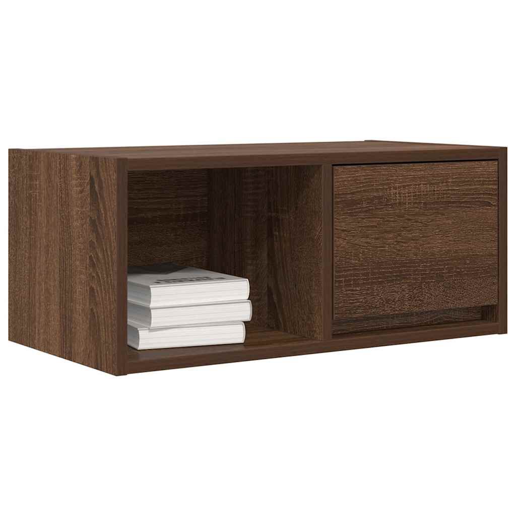 vidaXL Έπιπλο Τηλεόρασης καφέ δρυς 60x31x25,5 εκ. Επεξεργασμένο Ξύλο