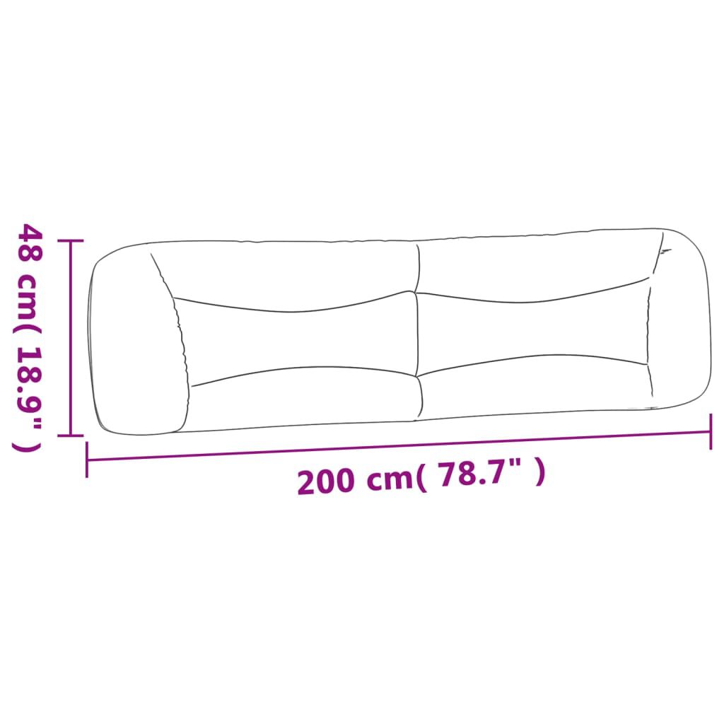 vidaXL Μαξιλάρι για Κεφαλάρι Taupe 200 εκ. Υφασμάτινο